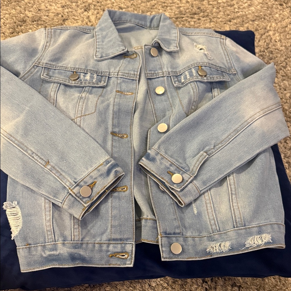Light Blue Denim Kids Jacket